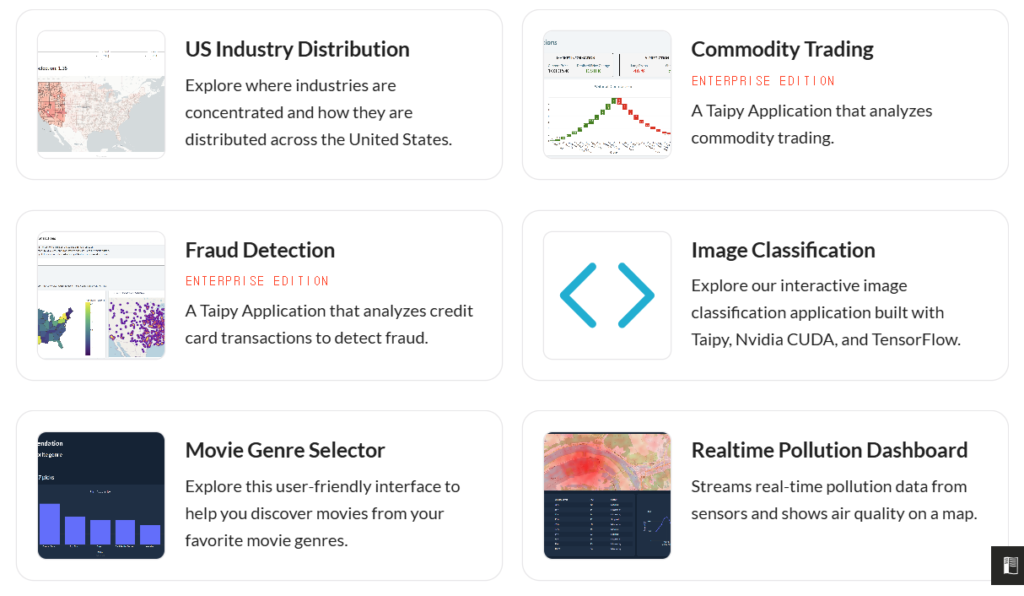 Taipy: 산업용으로 많이 활용되는 Python 대시보드 오픈소스