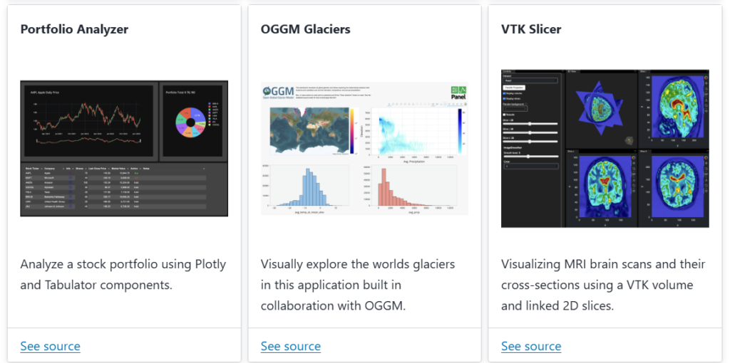 Panel: Matplotlib 기반의 Python 대시보드 오픈소스